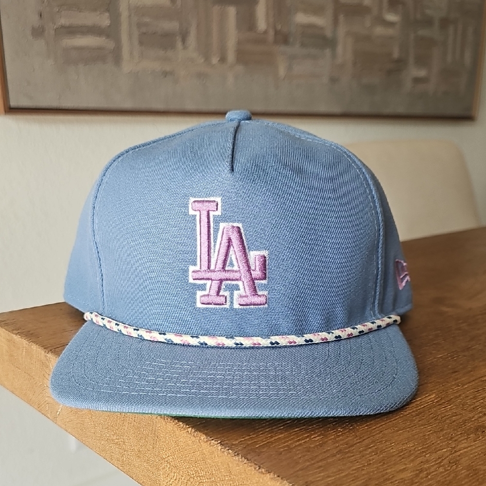 New Era Blue and Pink LA C.R.E.A.M. golfer Snapback